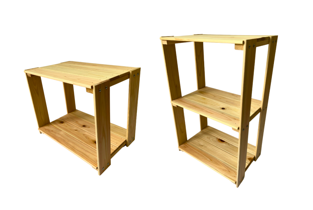 木製,棚,ラック